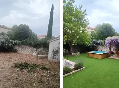 La Brouette Bleue, entretien de jardins et des espaces verts, ramassage des feuilles, nettoyage des accès, débroussaillage...Toulon - VAR